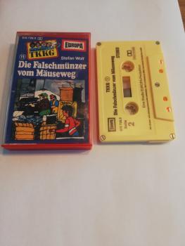 TKKG Folge 11 Die Falschmünzer vom Mäuseweg 5-fach Silber geschraubt Gelb 515728.5 Europa(Innencover beschrieben)
